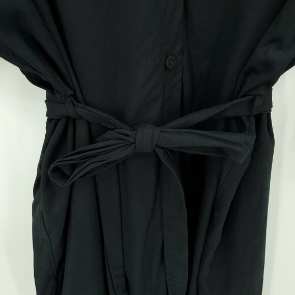 Lululemon Perfectly Poised Button Front Dress 8 Black - Picture 10 of 16